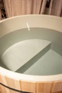 Take a dip in the cold plunge after the sauna for maximum health benefits!