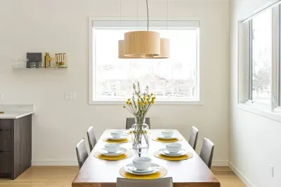 Beautifully set dining table for memorable meals!