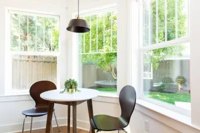 Dining nook off of kitchen