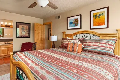 The artwork in the two bedrooms is unique to this condo. Collected locally, in Guatemala and other parts afield.