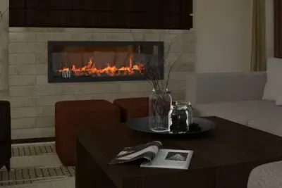 Cozy fireplace