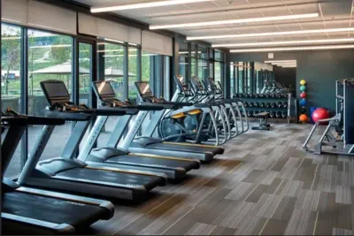State of the art gym is available for guests.