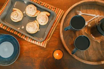 There nothing better than a relaxing morning with coffee and muffins to start the day.