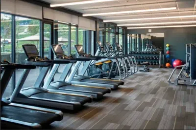 State of the art gym is available for guests.