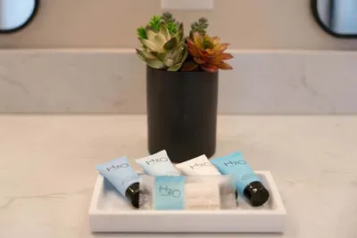 Starter kit of toiletries in bathrooms