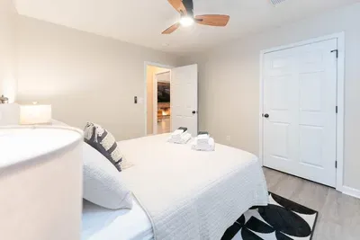 Bedroom 2 - view of the fireplace