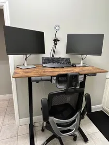 the desk can be rolled out of this room and into any space you like if you need to catch on on work while away