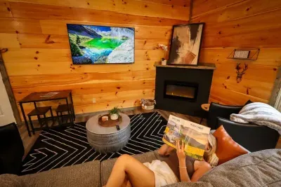 A fire and a great book kind of space