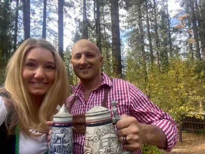 Oktoberfest goes from September to November. It’s only a few blocks away and highly recommended!