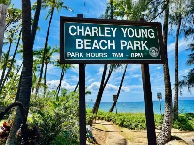 Beach across the street