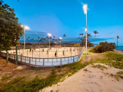 Roller skating right in Kihei