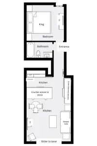 Floor plan of condo