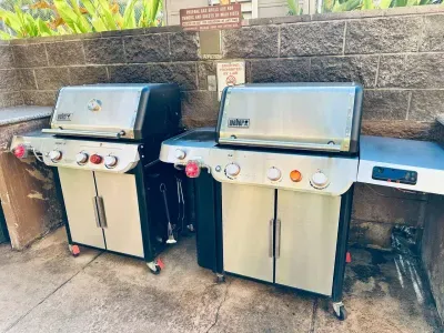 BBQs available next to each building