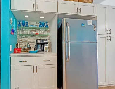 Drink bar! Coffee, mai tais, cocktails...it's ready for you! Not shown in photos is also a Keurig available.