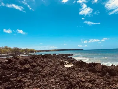 Past Wailea is a gorgeous hike through lava fields. This is about a 25 minute drive from the condo.