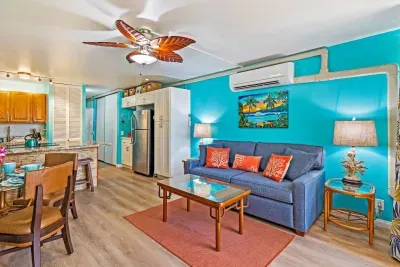 Split A/C units. One in main room and other in bedroom.