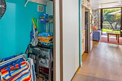 Beach chairs, wagon, beach towels, umbrella, pickleball racquets/balls and much more (subject to vary, but we always like to keep it well stocked for outdoor activities)