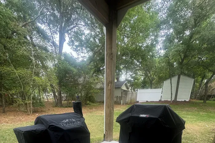 Weber propane grill & Traeger Smoker pellet grill