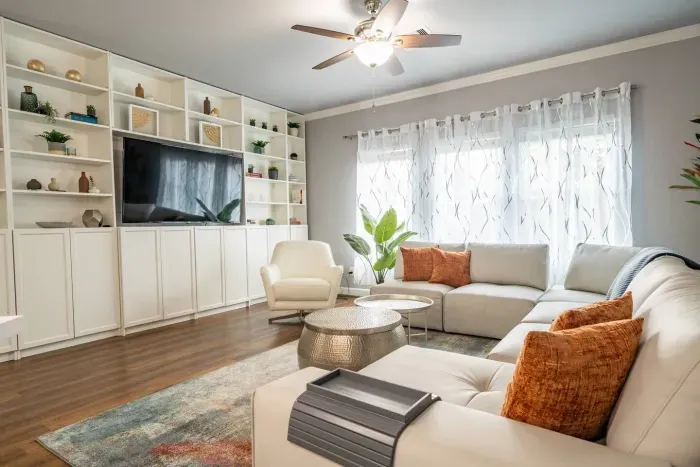 Living Room with Sleek Decor