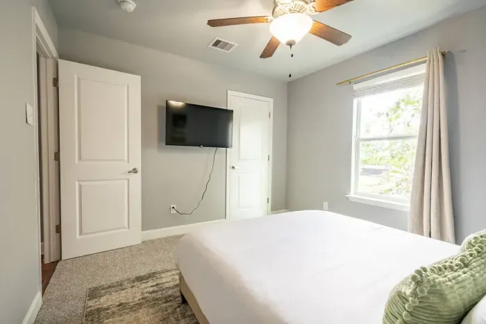 Modern Bedroom with TV