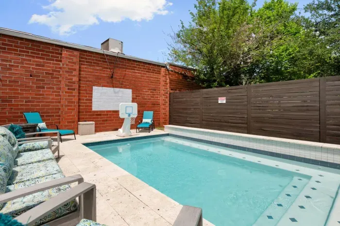 Sunbathing by Pool