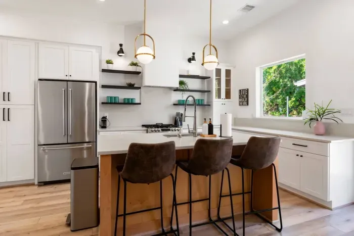 Kitchen with Bar Stools