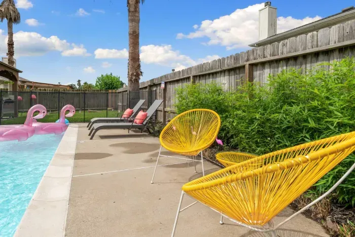 Yellow Poolside Chairs