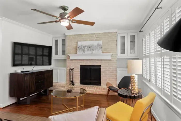 Living Room with Fireplace