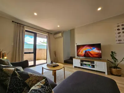 Relax with books, childern stories, decor magazines to feed your curious mind in this inviting space