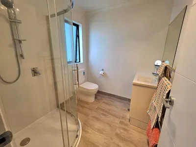 Your private oasis: Both Ensuites stocked with hair dryer, shampoo, conditioner, body wash. Enjoy a magnify makeup mirror, plush towels, and vibrant bathmats.