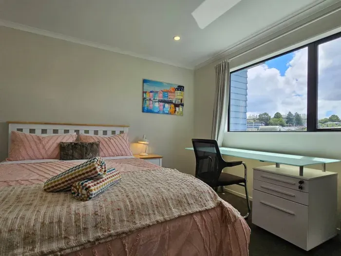 Experience luxury in both rooms with 100% cotton linens, Hilton Pillows, and orthopedic mattresses on plush queen beds—ensuring restful nights sleep.