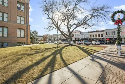 Courthouse on the square. The Most Beautiful Square in Texas. 2-Step Festival, Poppy Fest, Lighting of the Square, Market Days and more!