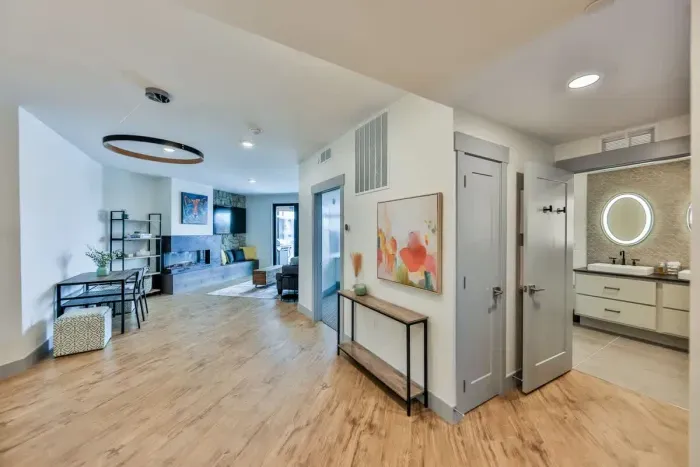 A spacious open layout guiding you into a refined living experience with modern flair