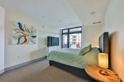 Luxurious private master bedroom designed for tranquil mountain escapes and restful nights.