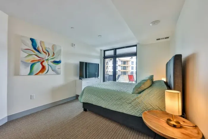 Luxurious private master bedroom designed for tranquil mountain escapes and restful nights.