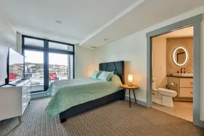 5. Retreat to a luxurious master suite designed for serene mountain mornings and peaceful rest.