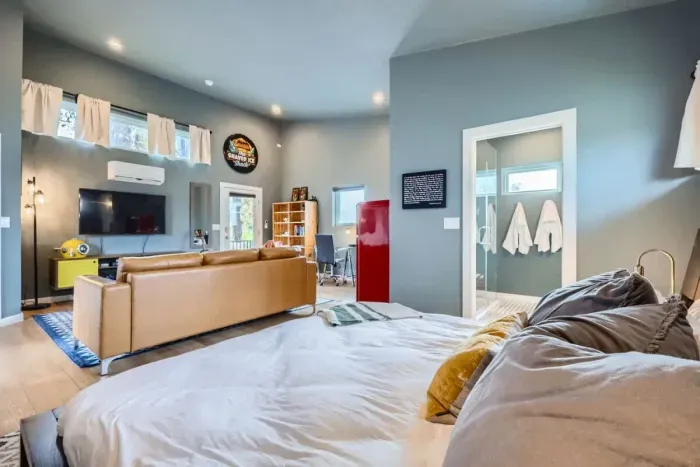 Wake up refreshed in a bedroom filled with natural light and peaceful vibes.