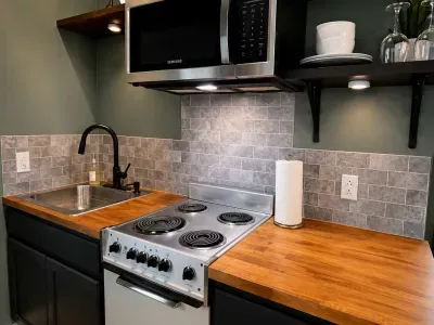 With expanded prep space, modern appliances, and thoughtful amenities, this new kitchen makes longer stays and cozy nights in even more comfortable