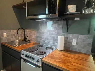With expanded prep space, modern appliances, and thoughtful amenities, this new kitchen makes longer stays and cozy nights in even more comfortable