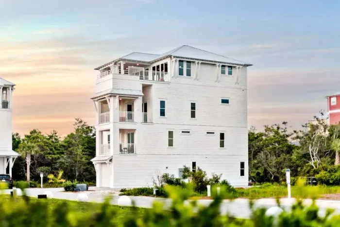 This bright seaside home blends timeless charm with modern coastal style.