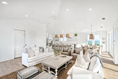 An inviting space to chat, play games, or enjoy a movie night together.
