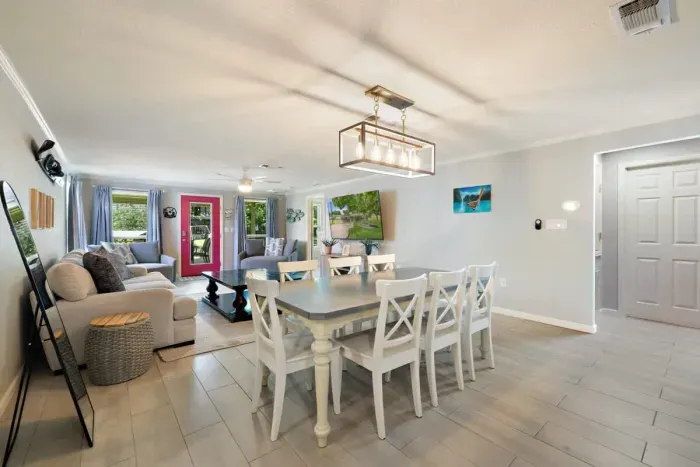 Enjoy a meal in a beautifully designed dining room that feels like home.