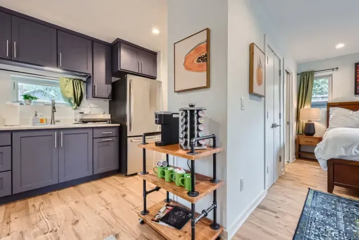 Start your day right with a fully stocked coffee station. Fresh brew awaits!