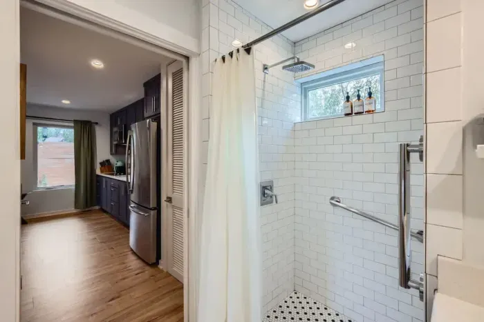 Full bathroom with ADA handles