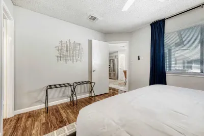 Spacious bedroom with easy access to main living areas and thoughtful layout for comfort
