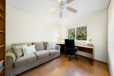 Flexible space ideal for working, reading, or relaxing.