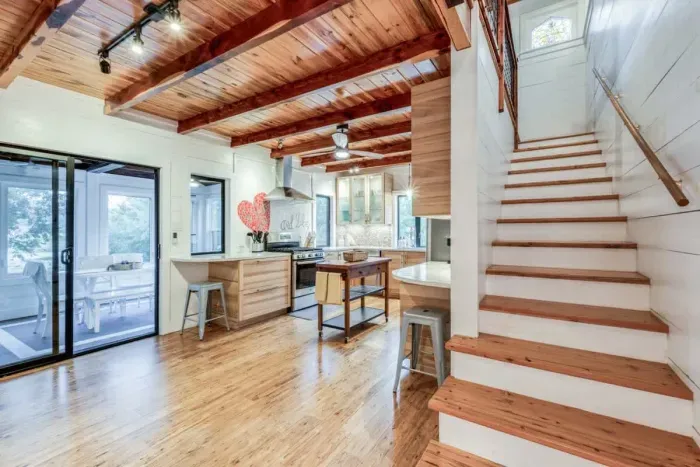 Stairs leading to Bedroom 2