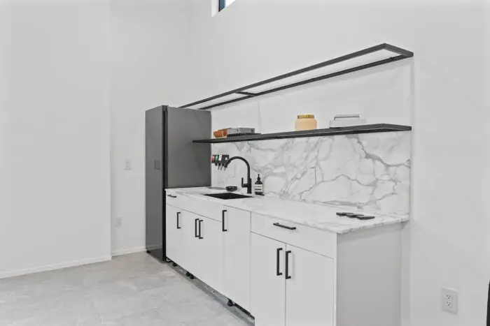Compact and cozy kitchenette, perfect for quick meals and light cooking