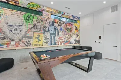 Enjoy endless entertainment with this beautifully crafted pool table.