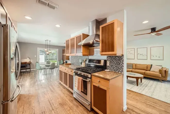 Cook up your favorite meals in a kitchen stocked with all the essentials.